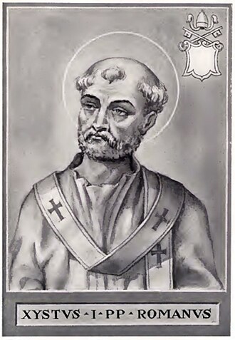 Xystus I (Sixtus I) of Rome — historical depiction 1